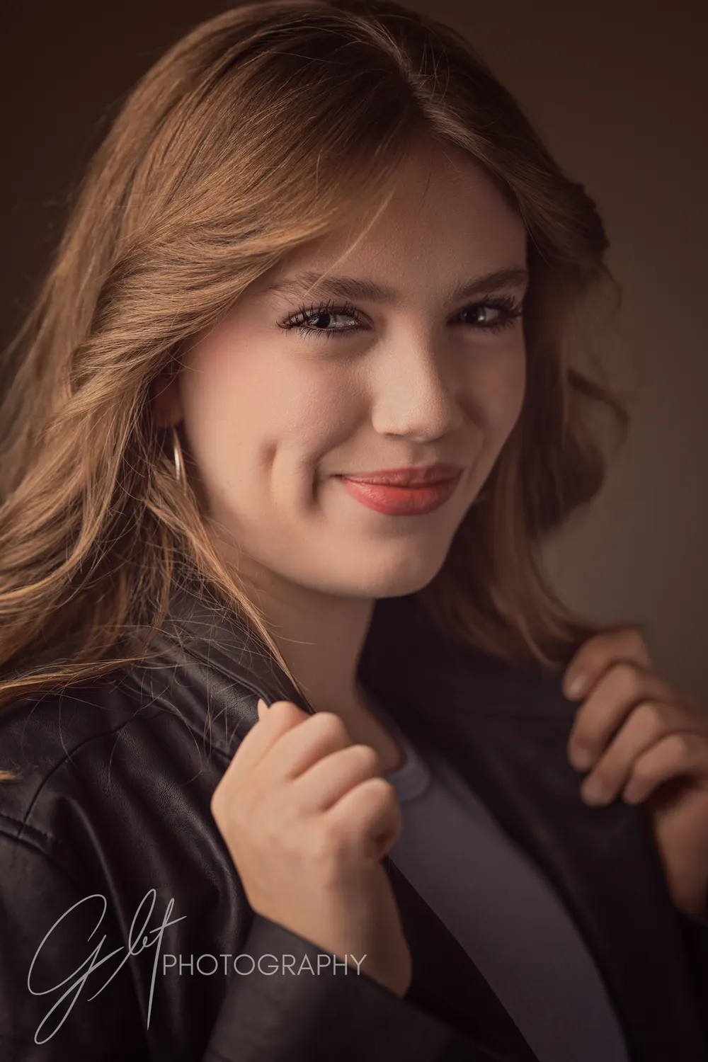 A leather-jacket look with editorial attitude — the bold swing that becomes the favorite frame