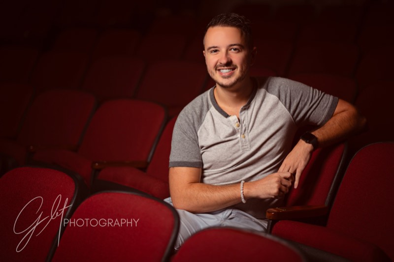 Professional actor headshot from a Lakeland FL studio session