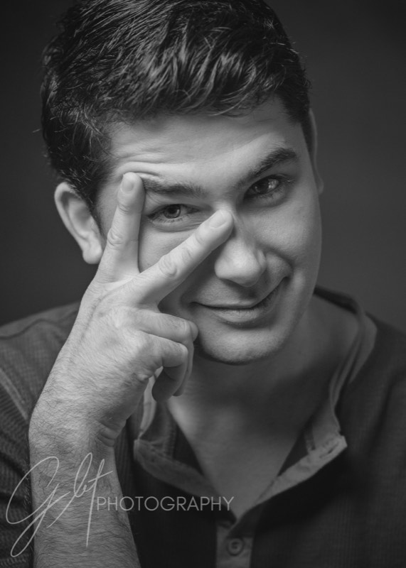 Professional actor headshot from a Lakeland FL studio session
